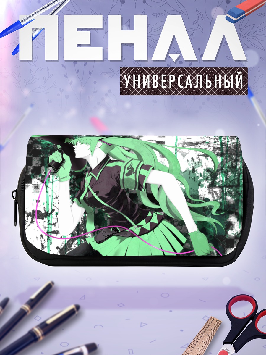 Пенал-косметичка Мику Хацунэ с мегафоном