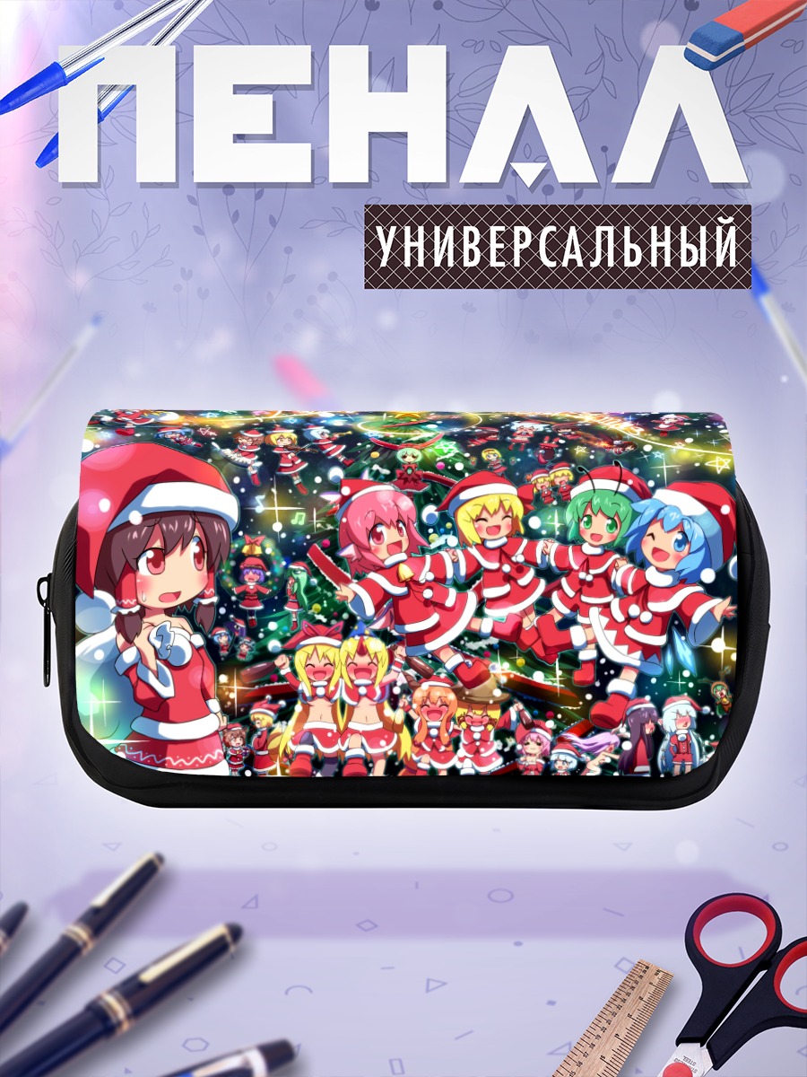 Пенал-косметичка Девушки Touhou в Рождество