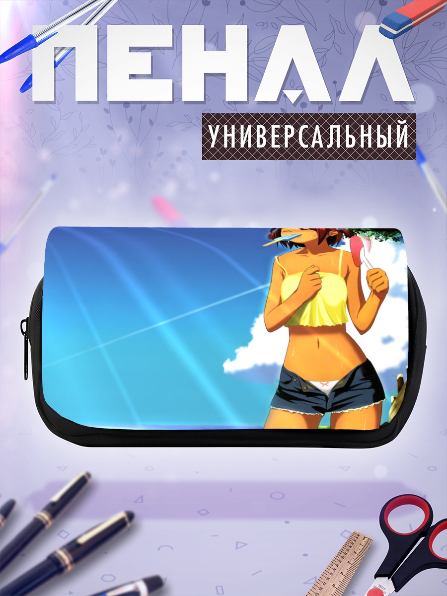 Пенал-косметичка Девушка с мороженым