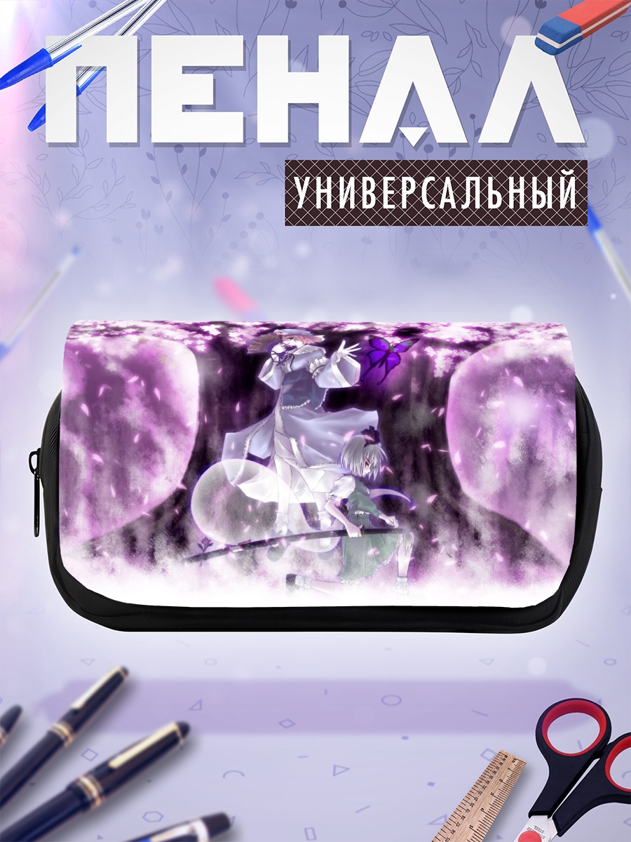 Пенал-косметичка Ёму Конпаку в цветах