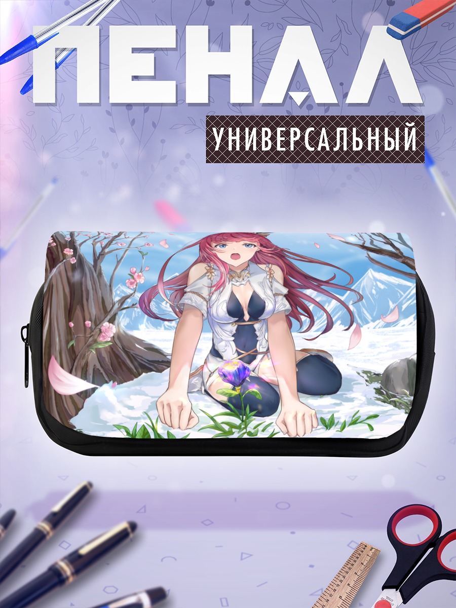 Пенал-косметичка Весенний цветок в снегах
