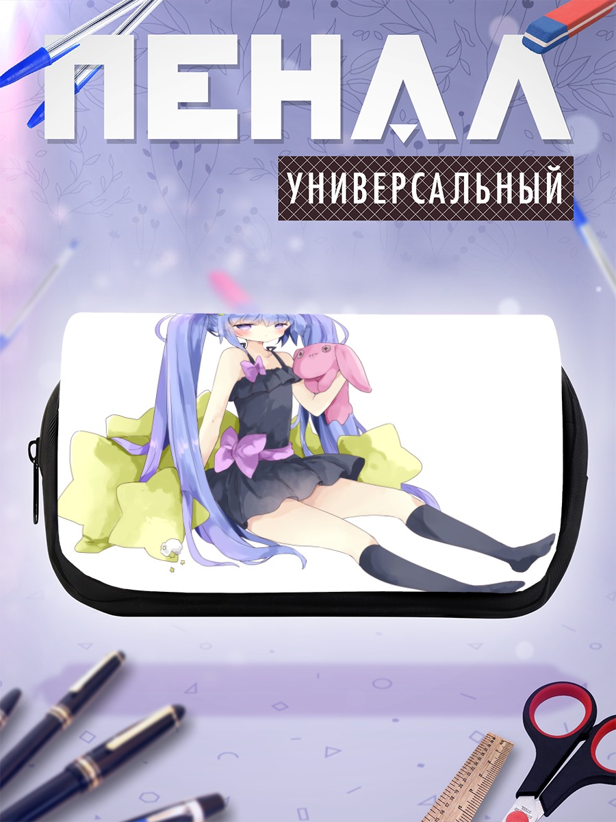 Пенал-косметичка Мику Хацунэ с кроликом