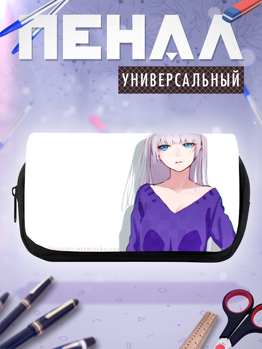 Пенал-косметичка Девушка с голубыми глазами