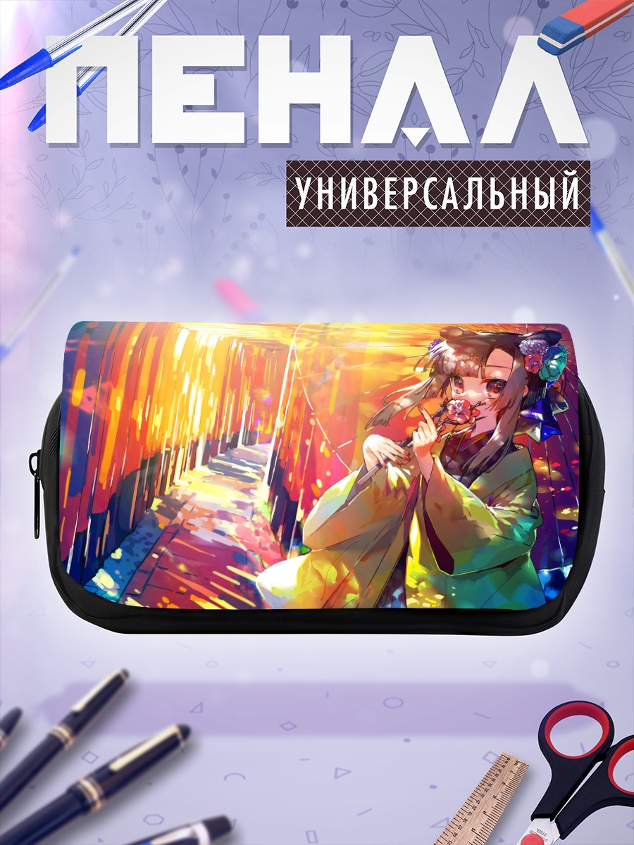 Пенал-косметичка Девушка-мышка в кимоно