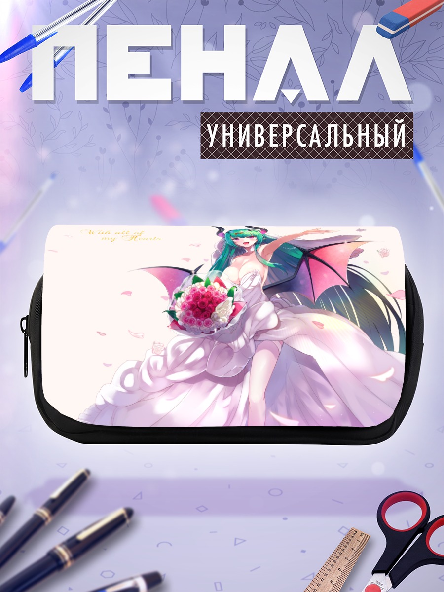 Пенал-косметичка Валькирия с цветами