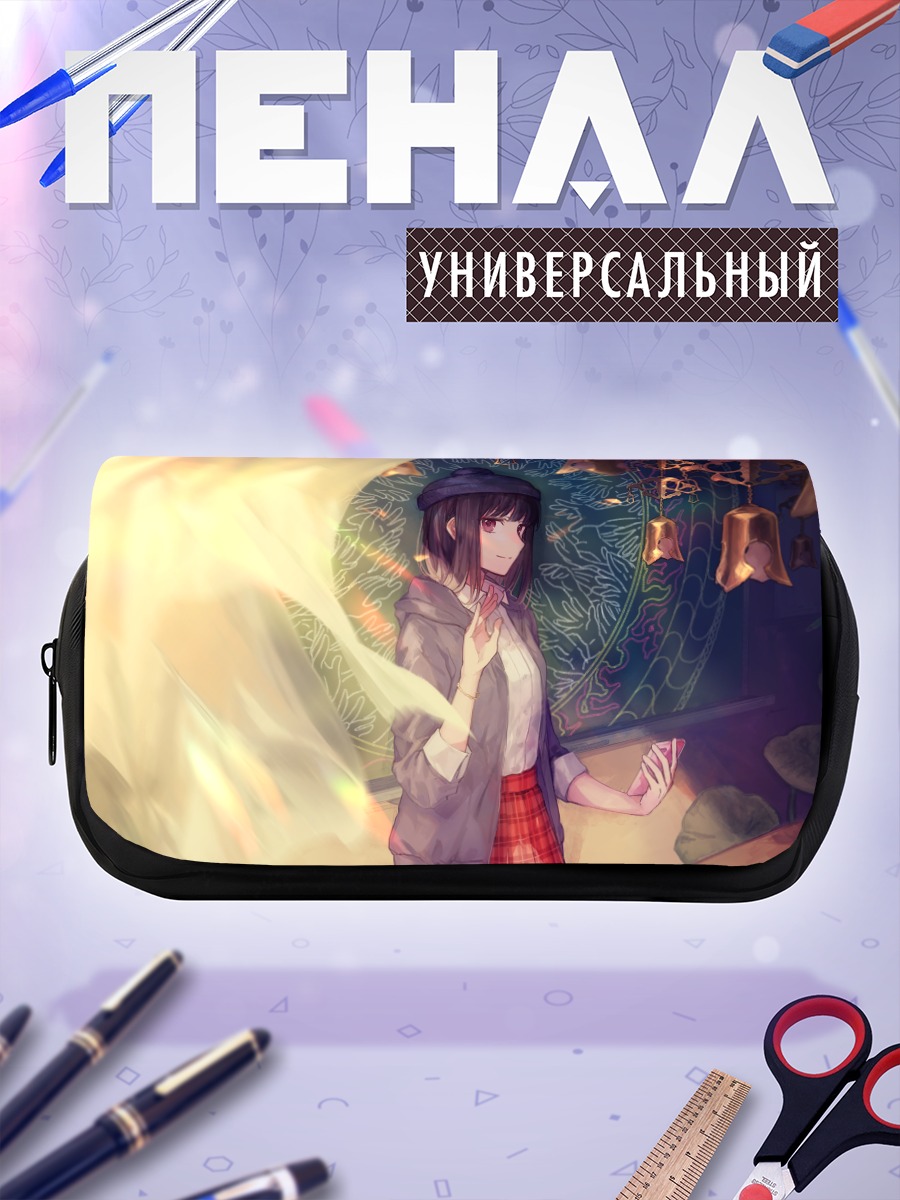Пенал-косметичка Мику Хацунэ в шапке