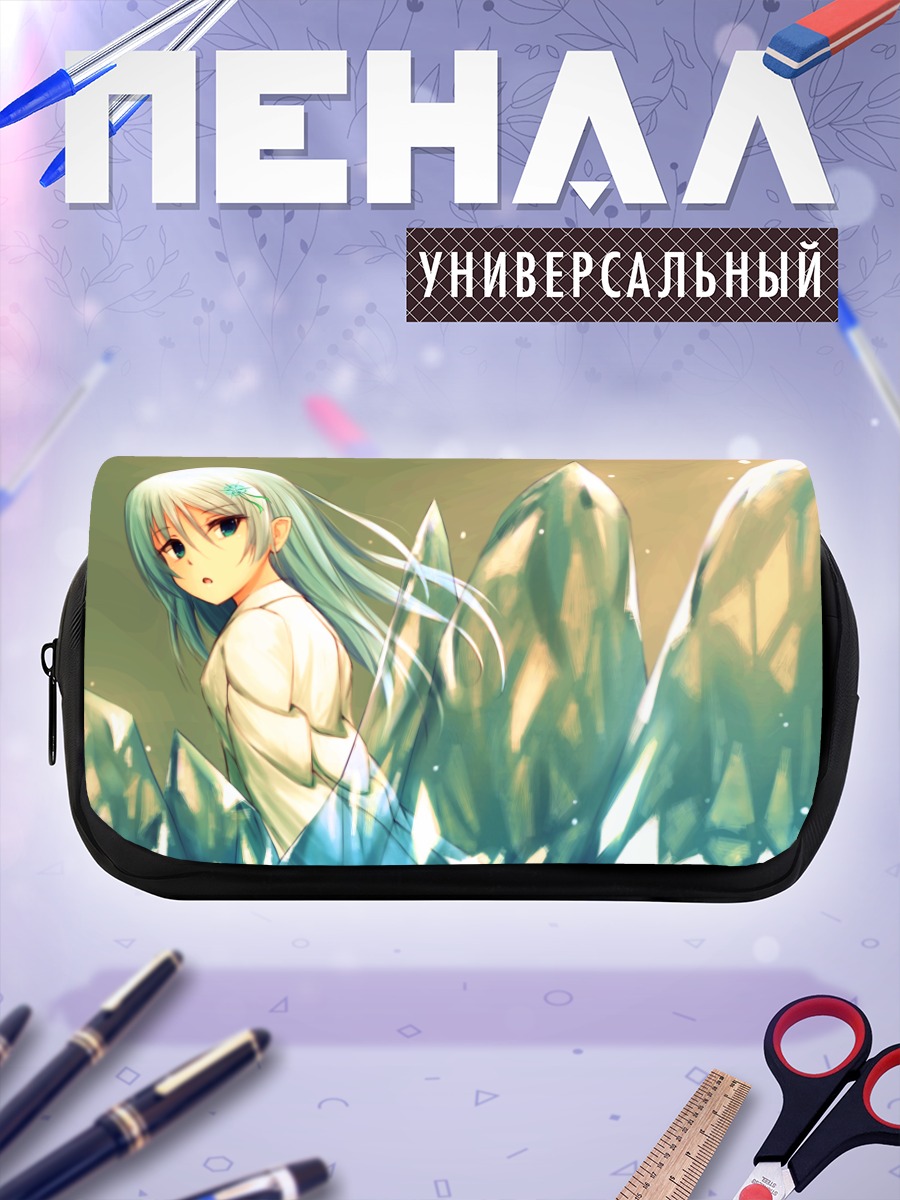 Пенал-косметичка Девушка в кристаллах