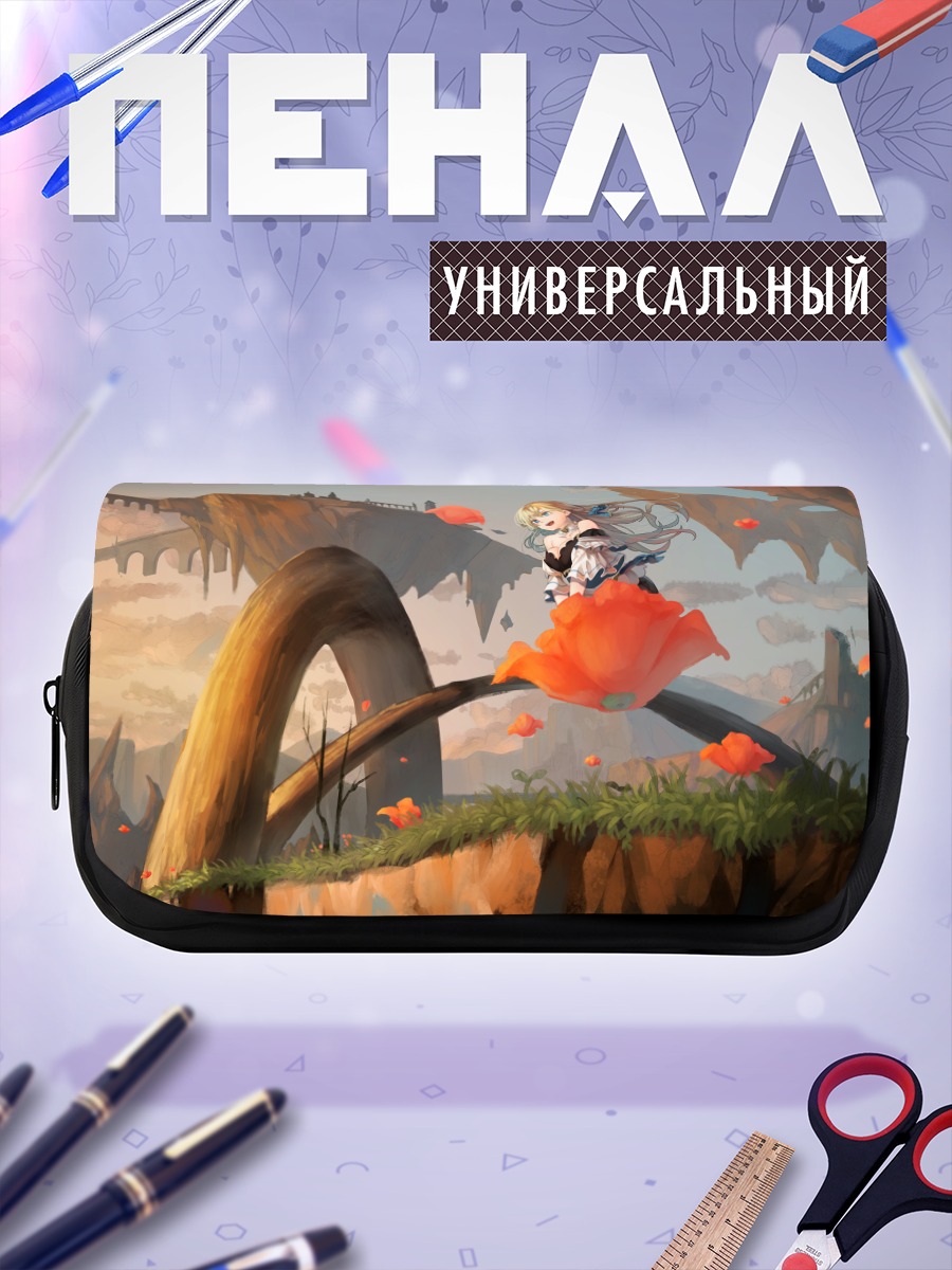 Пенал-косметичка Блондинка в цветах