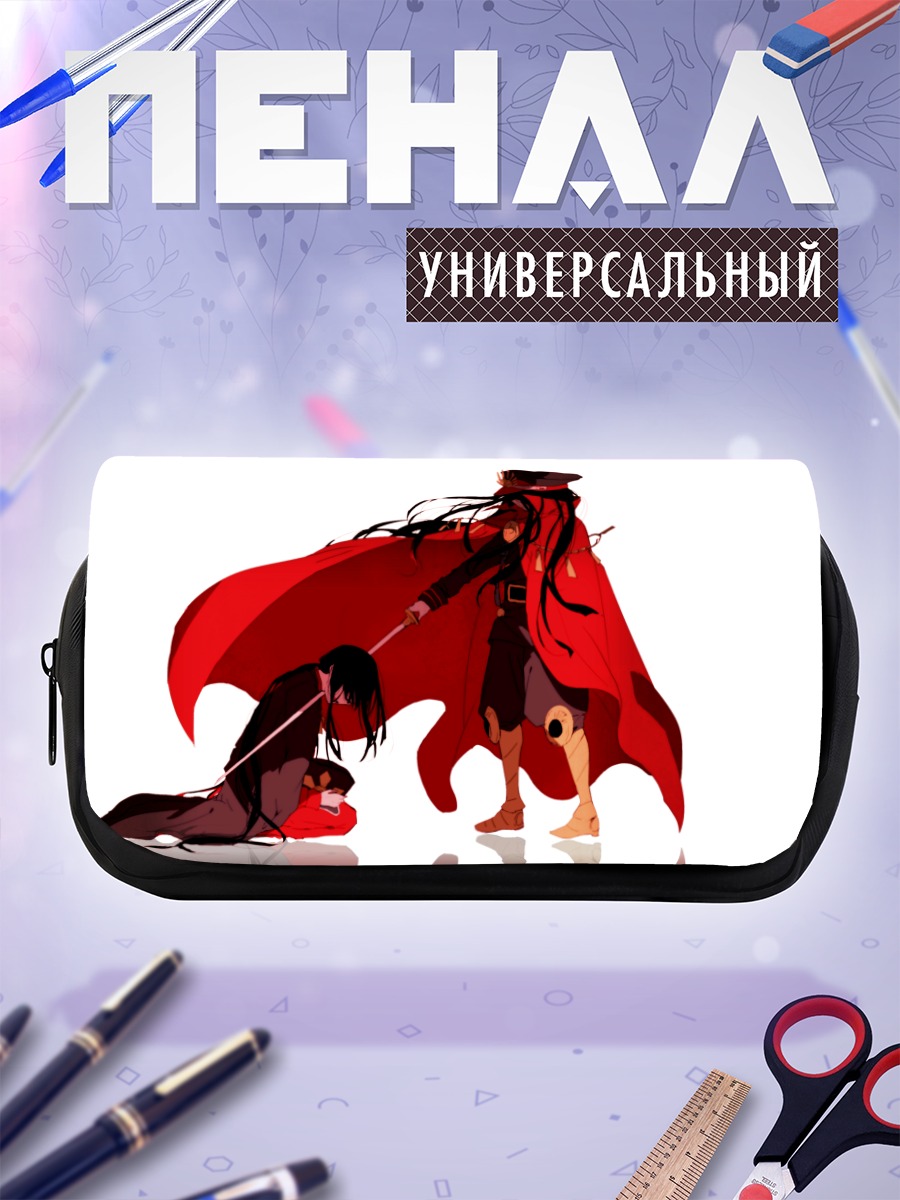 Пенал-косметичка Нобунага Ода в красном
