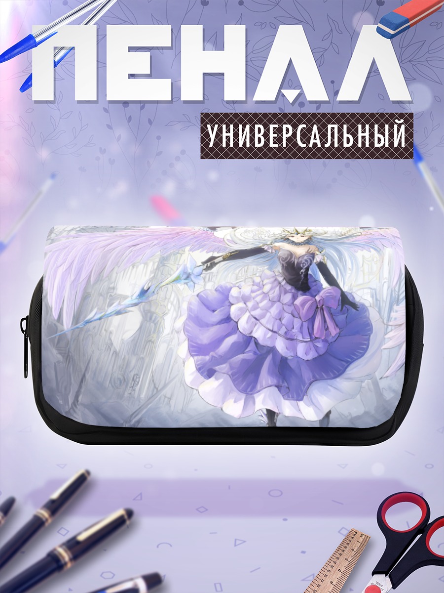 Пенал-косметичка Крылатая воительница в платье