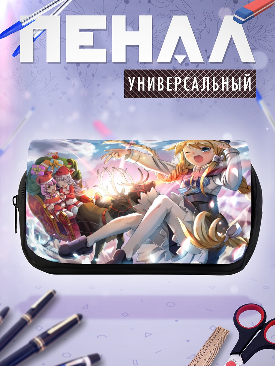 Пенал-косметичка Мику Хацунэ на санях