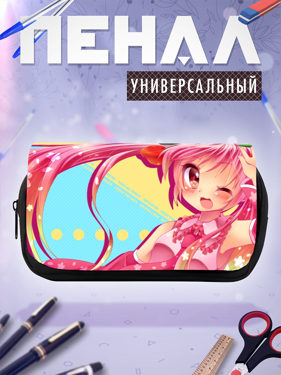 Пенал-косметичка Мику Хацунэ в сакуре