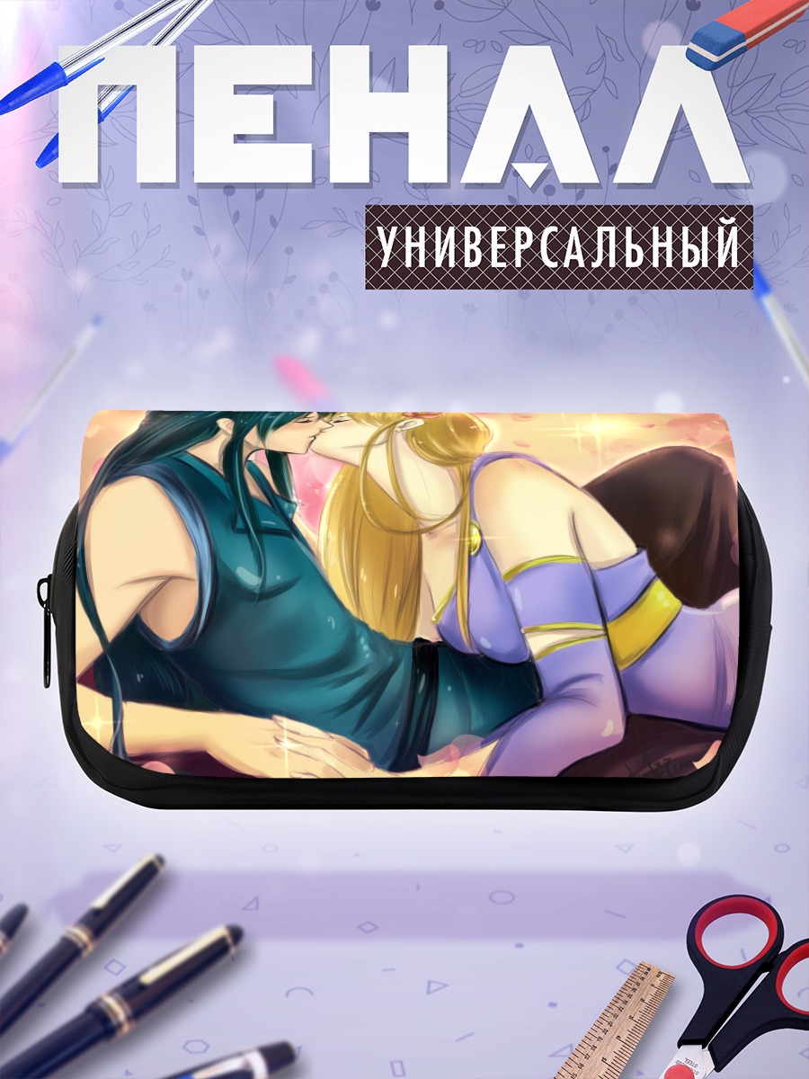 Пенал-косметичка Нежный поцелуй в лепестках