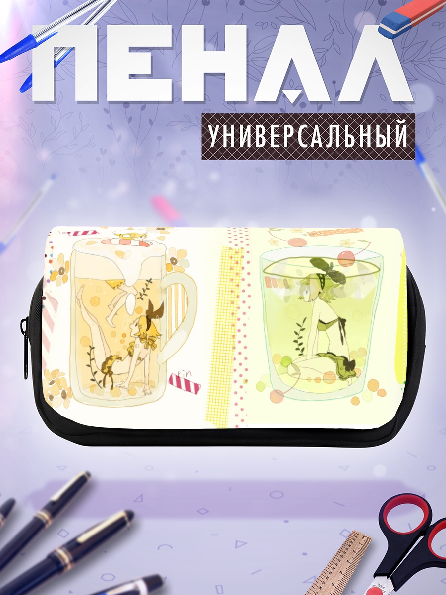 Пенал-косметичка Мику Хацунэ в коктейле