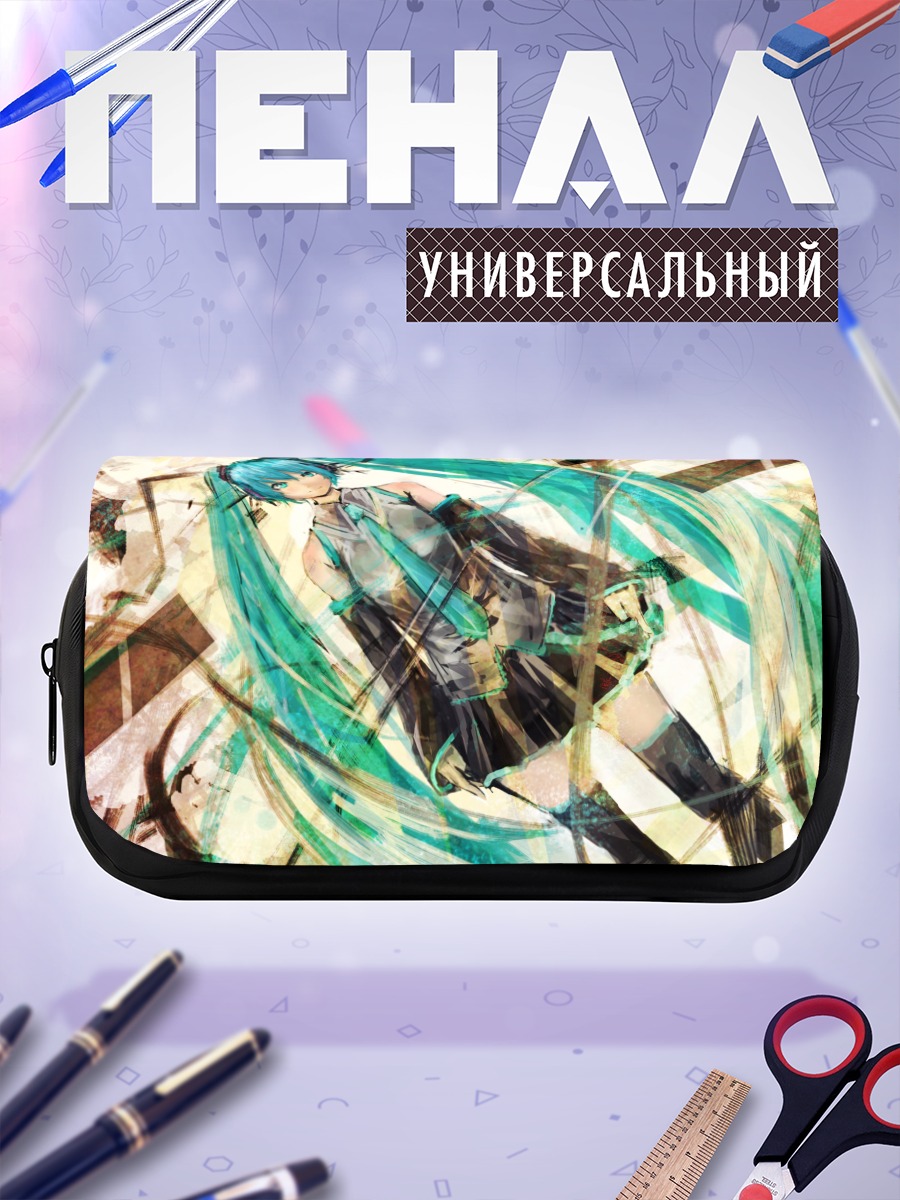 Пенал-косметичка Мику Хацунэ в вихре