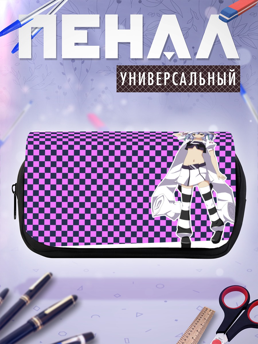 Пенал-косметичка Исана Тачибана в клетку