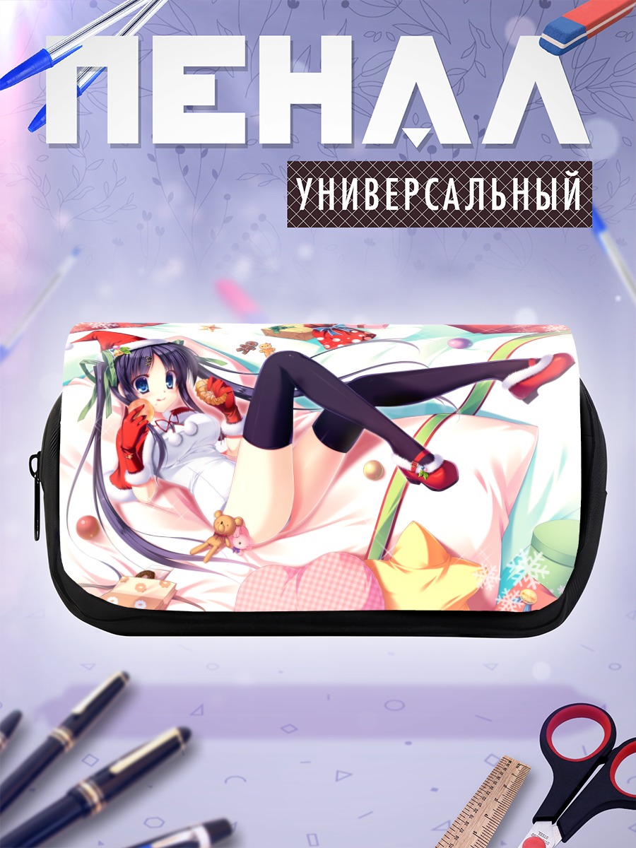 Пенал-косметичка Девушка в новогоднем купальнике