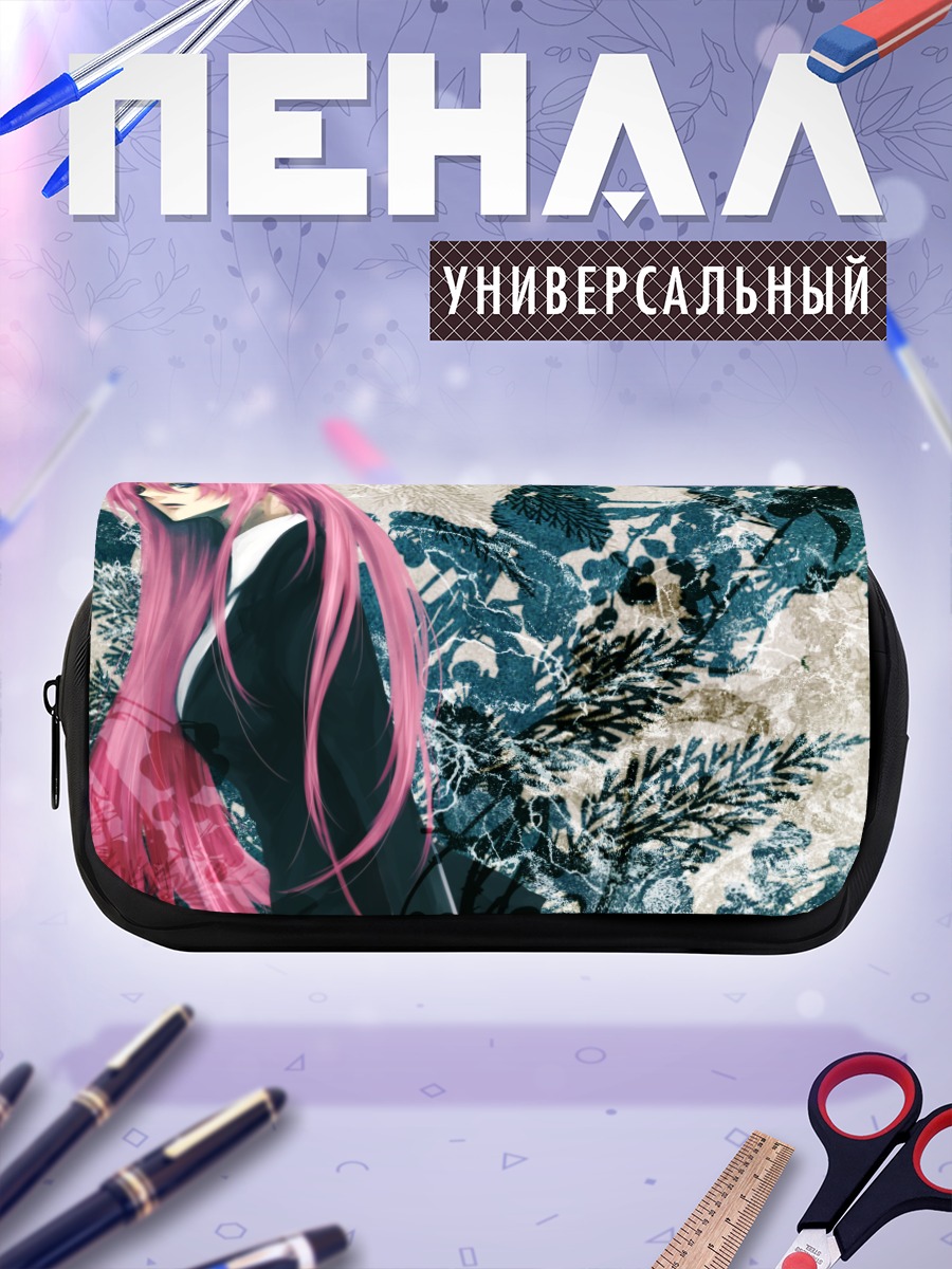 Пенал-косметичка Мегурин Лука в цветах