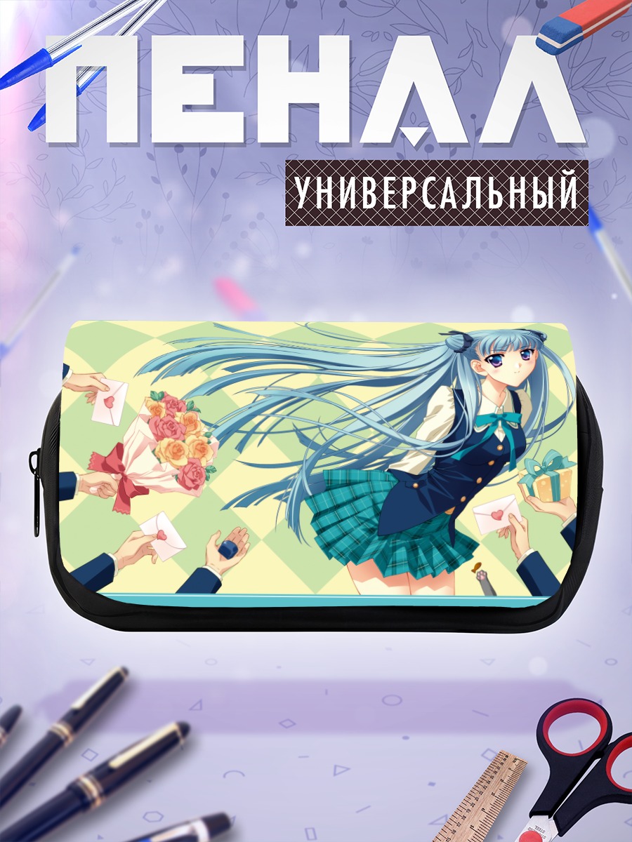 Пенал-косметичка Ноа Ятабе с цветами