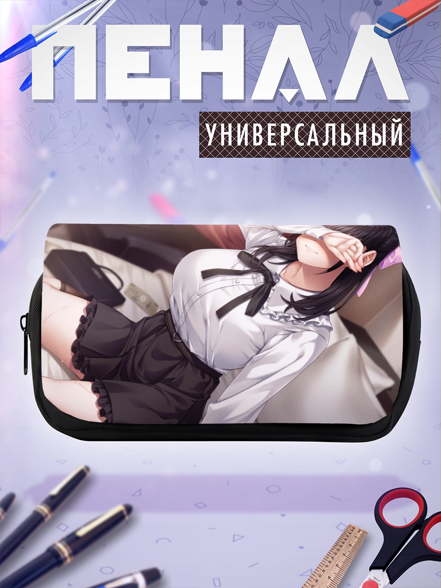 Пенал-косметичка Девушка в рубашке