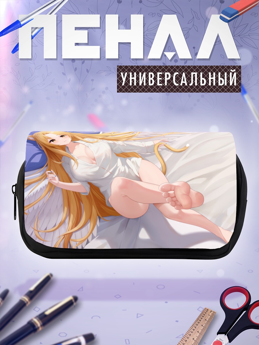Пенал-косметичка Кошкодевочка на кровати