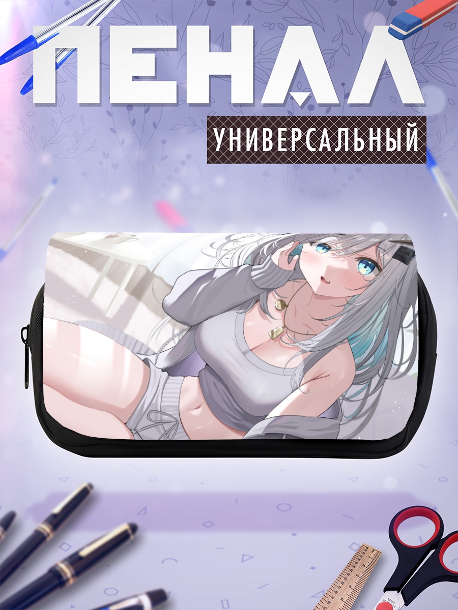 Пенал-косметичка Девушка с рогами