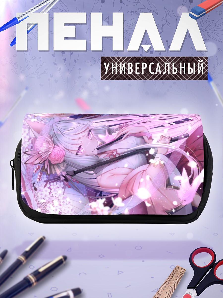 Пенал-косметичка Девушка в сакуре