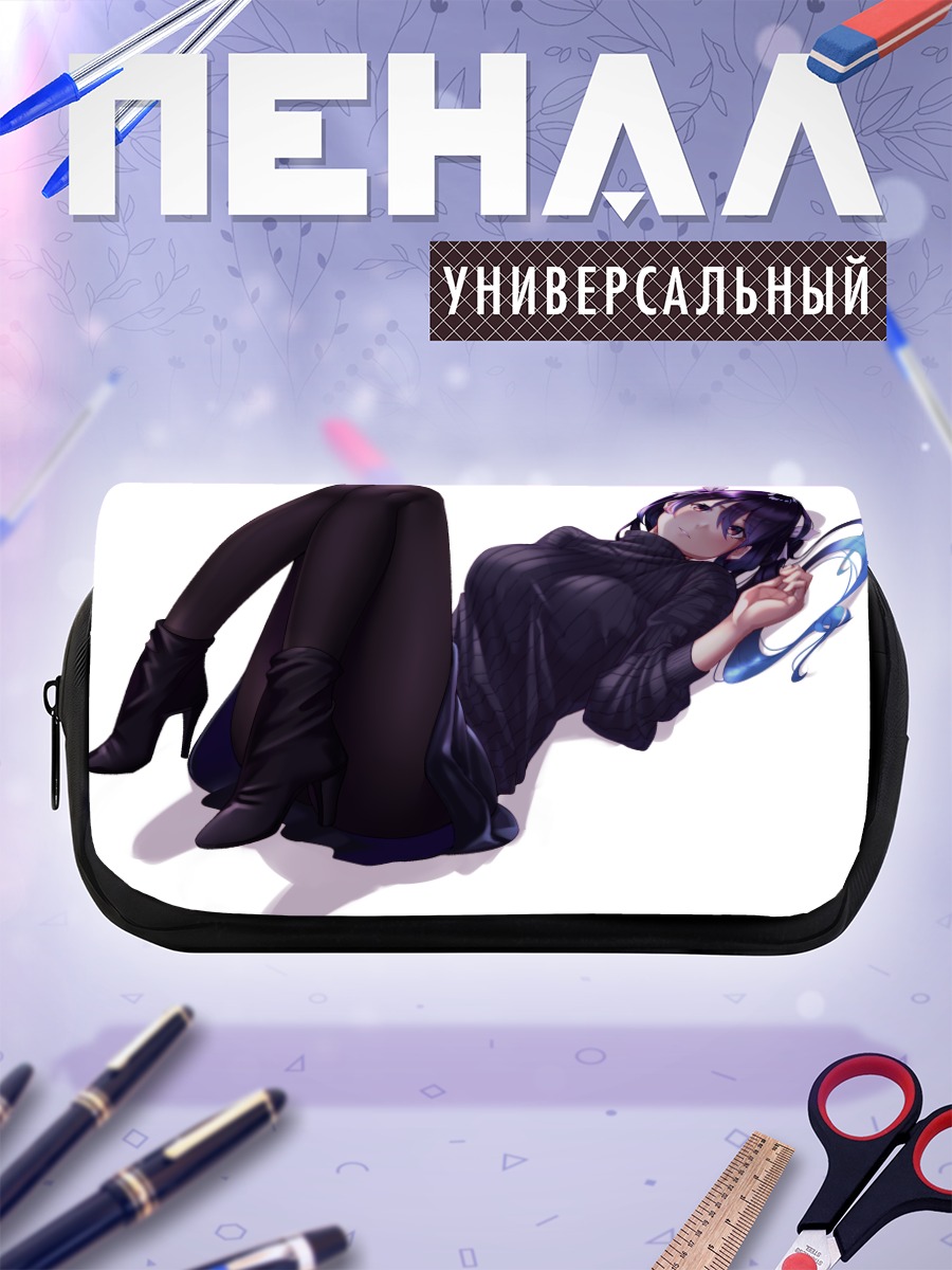 Пенал-косметичка Мику Хацунэ в черном