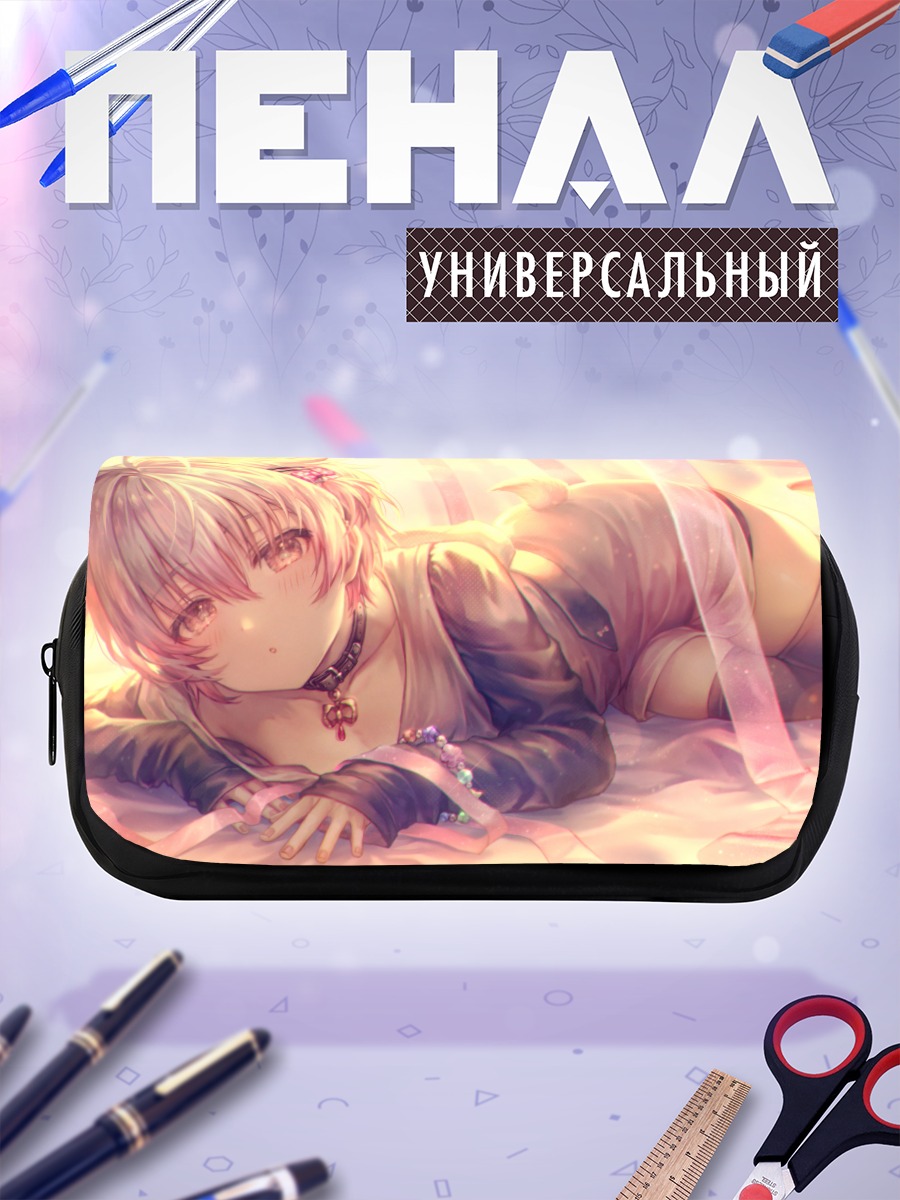 Пенал-косметичка Беловолосый мальчик с хвостом