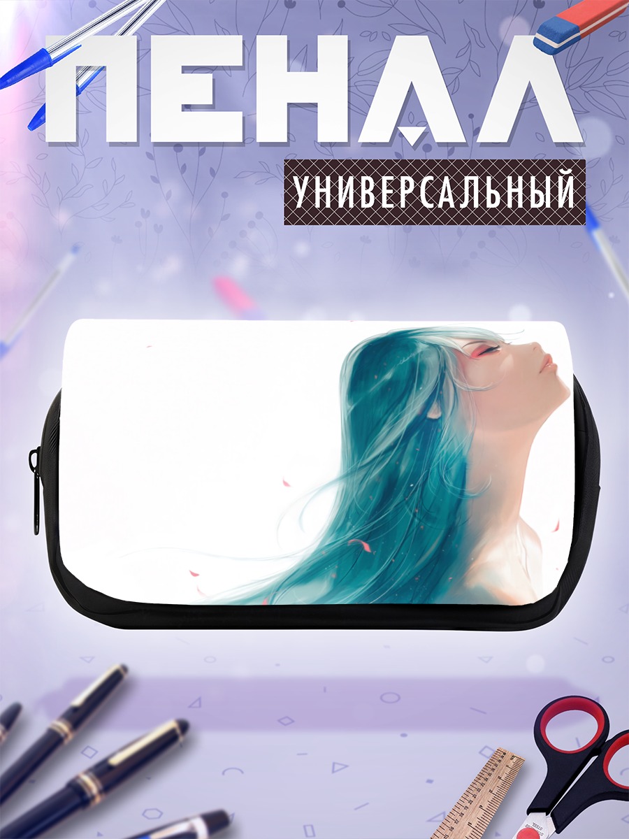 Пенал-косметичка Мику Хацунэ в профиль