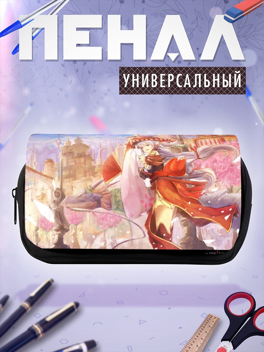Пенал-косметичка Девушка в красном