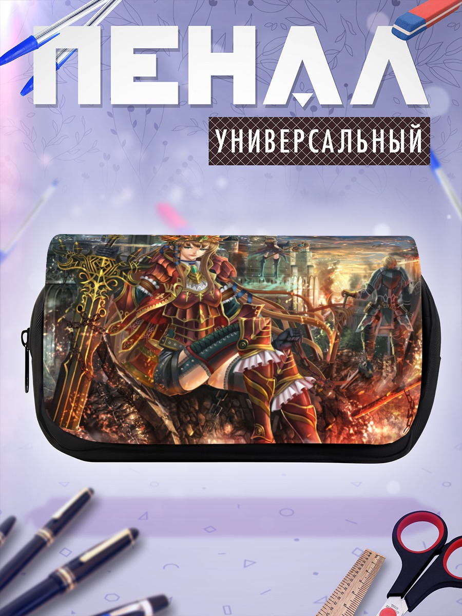 Пенал-косметичка Воительница в доспехах