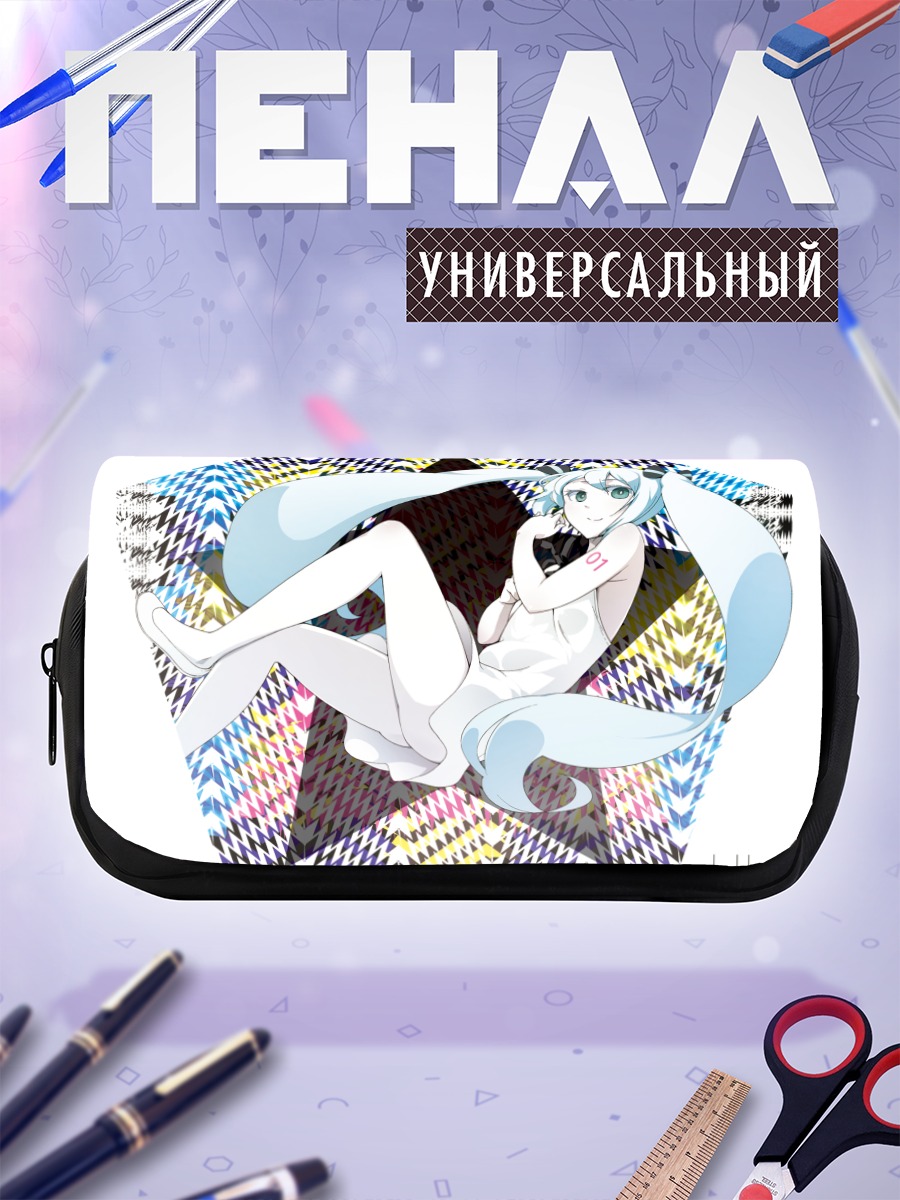 Пенал-косметичка Мику Хацунэ в белом