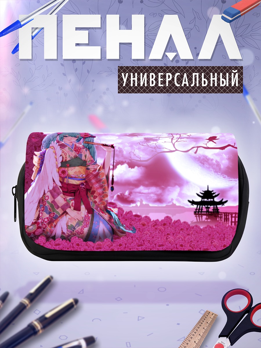 Пенал-косметичка Мику Хацунэ в сакуре