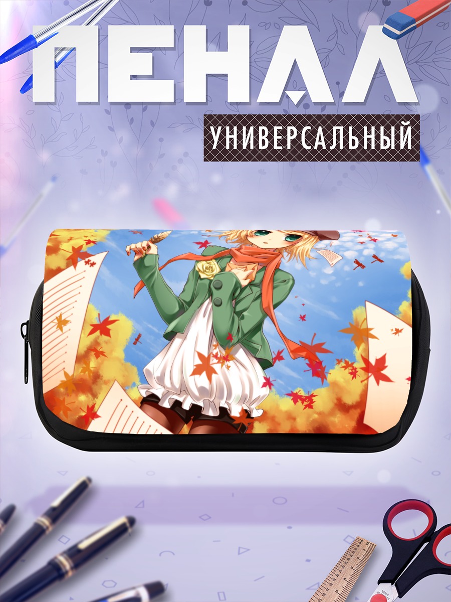 Пенал-косметичка Рин Кагамин в листьях