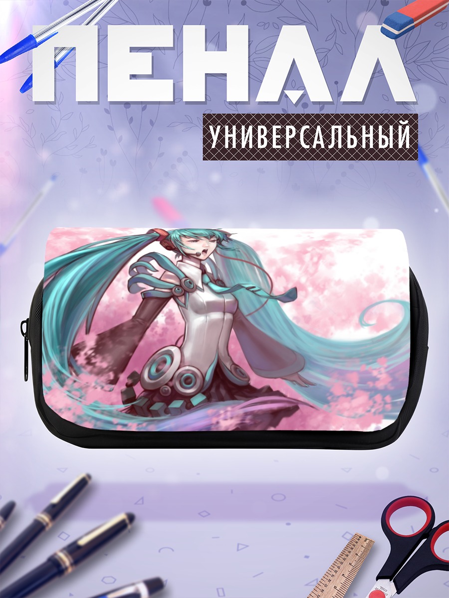 Пенал-косметичка Мику Хацунэ в сакуре