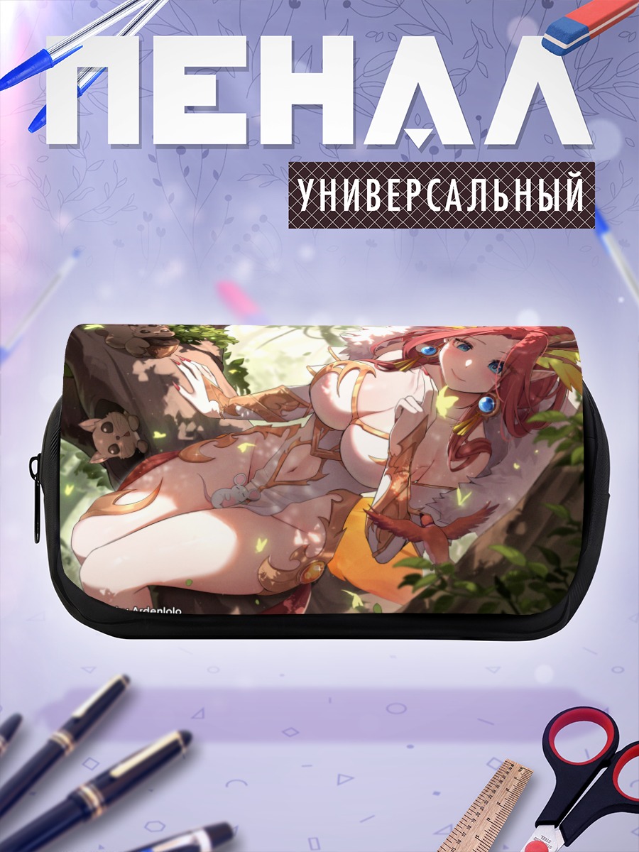 Пенал-косметичка Лесная нимфа с рогами