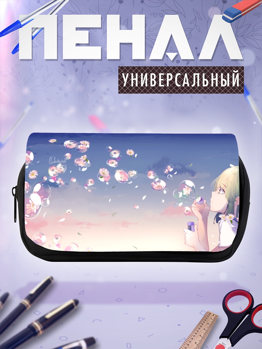 Пенал-косметичка Мику Хацунэ в пузырях