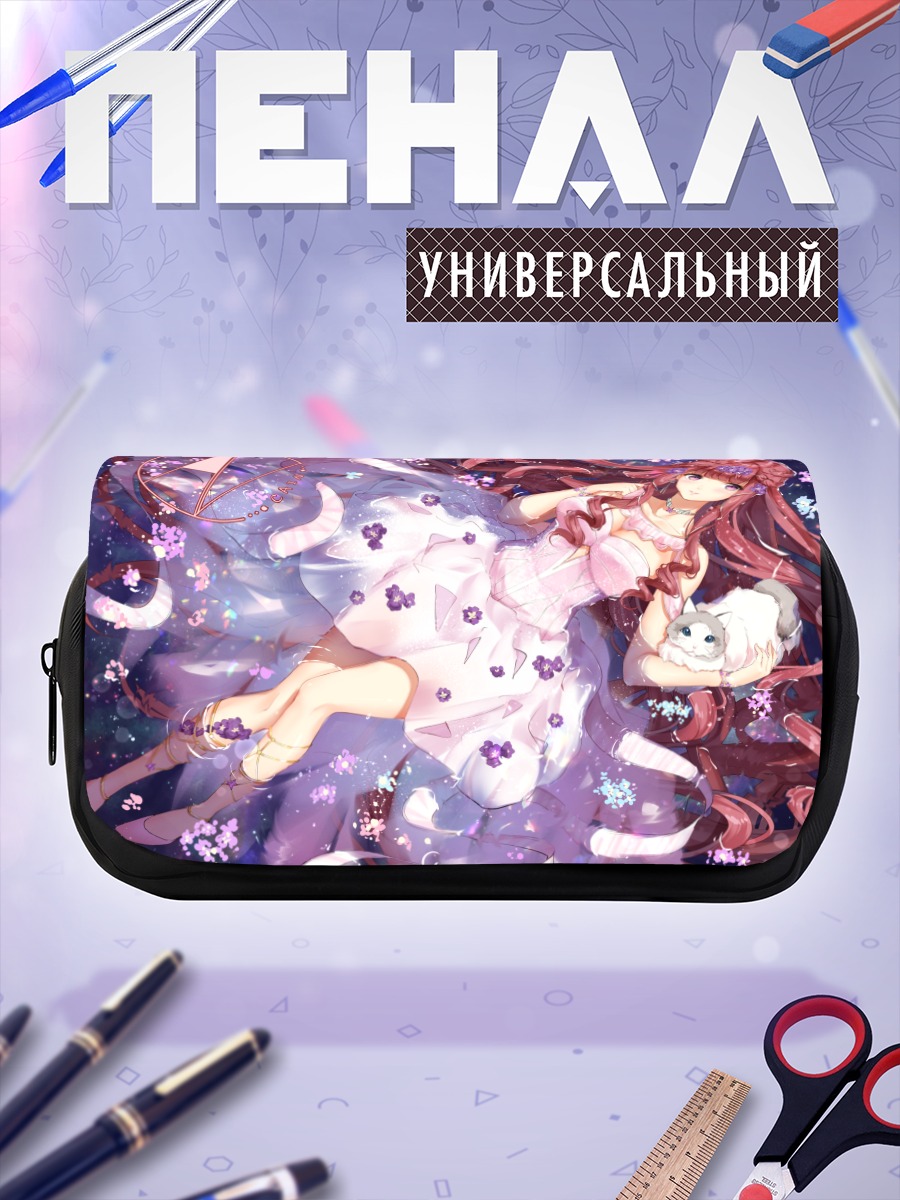 Пенал-косметичка Девушка в платье