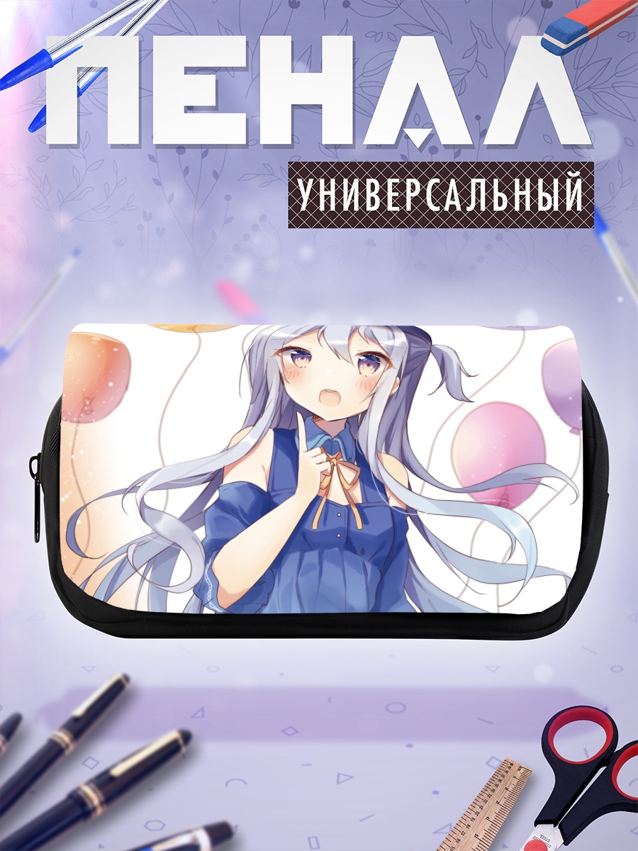 Пенал-косметичка Мику Хацунэ с шарами