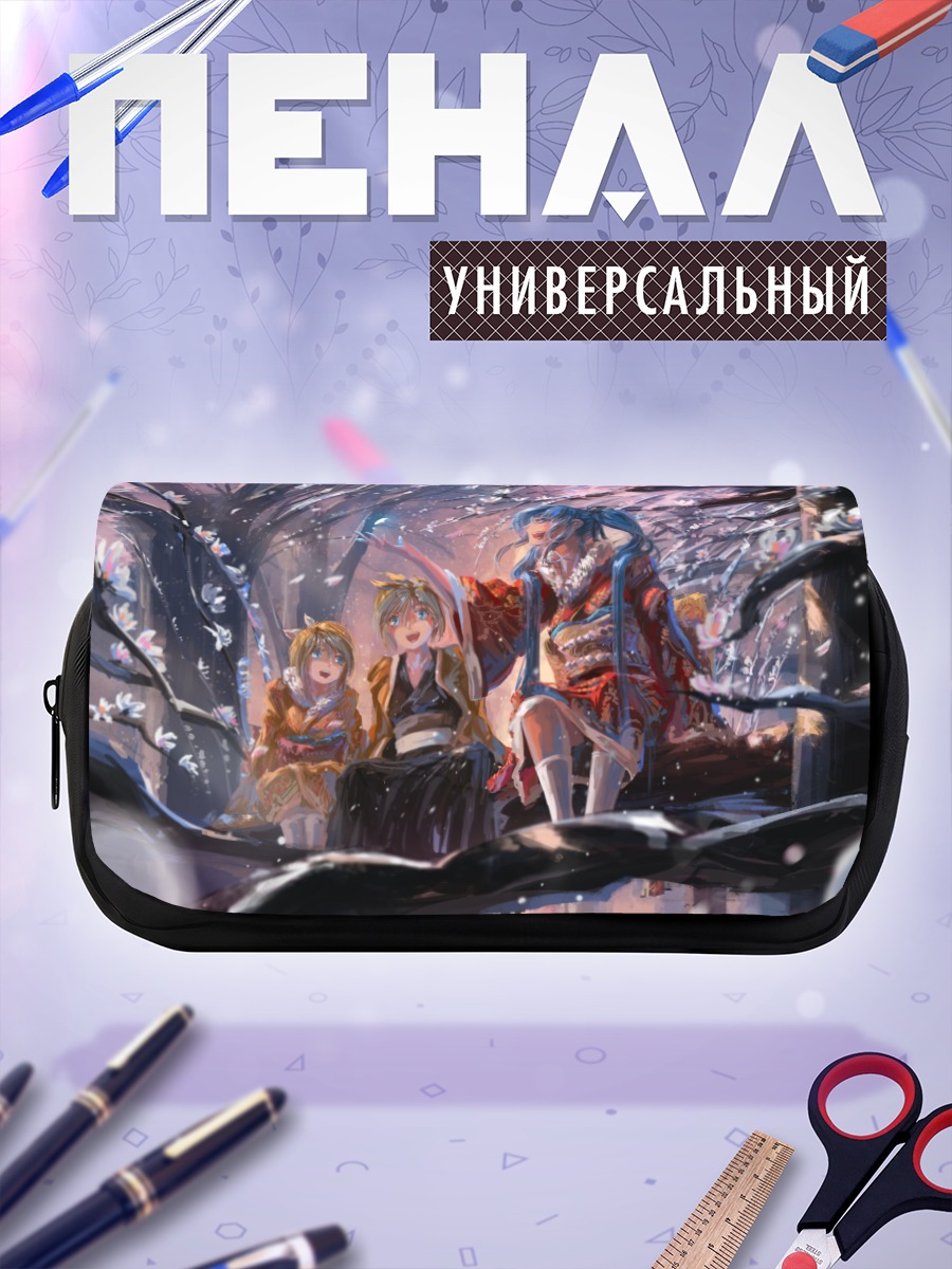 Пенал-косметичка Мику Хацунэ в сакуре