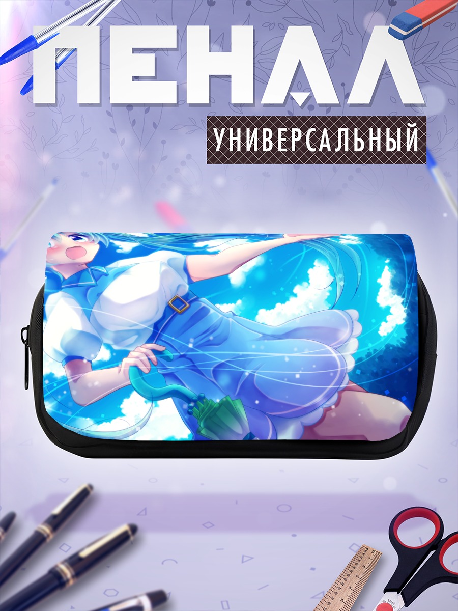 Пенал-косметичка Мику Хацунэ в синеве