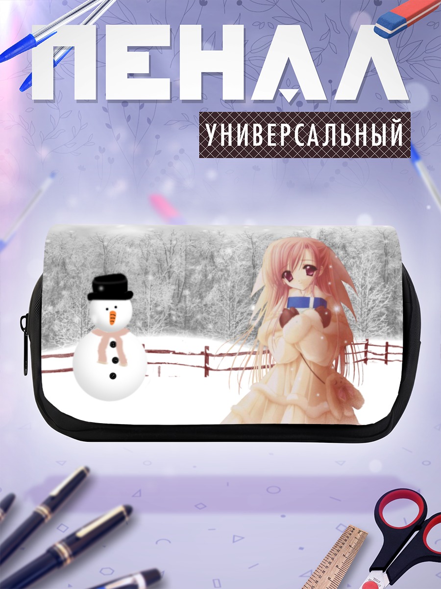 Пенал-косметичка Зимний снеговик