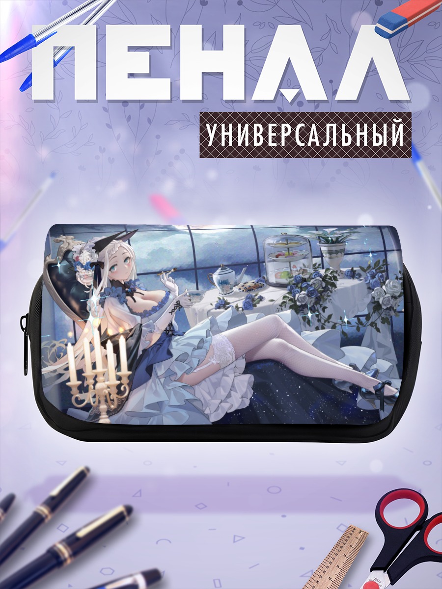 Пенал-косметичка Девушка с цветами