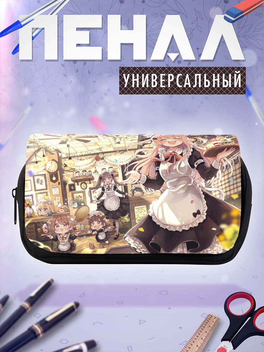 Пенал-косметичка Официантки в кафе
