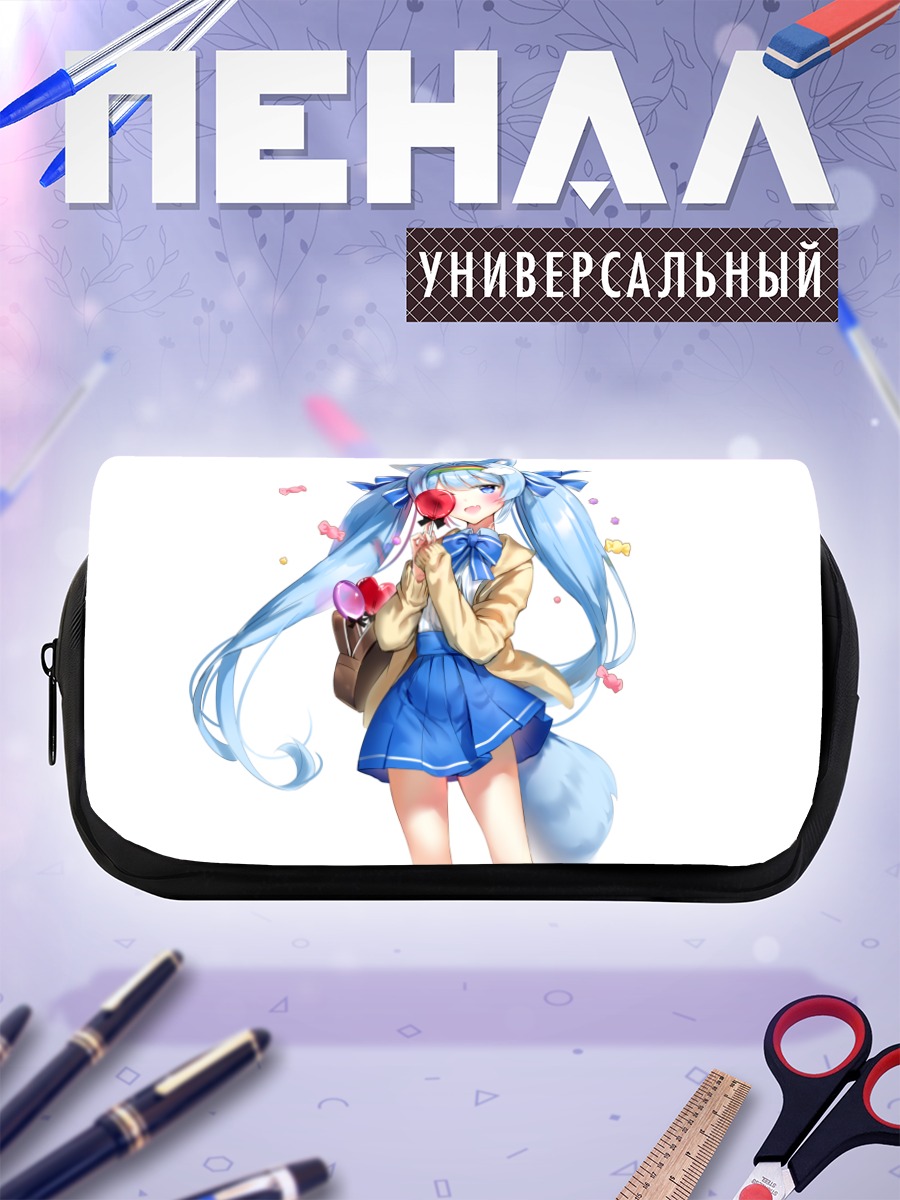 Пенал-косметичка Мику Хацунэ с леденцом