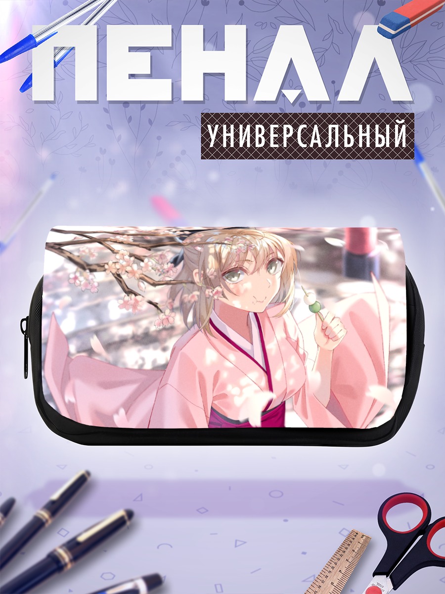 Пенал-косметичка Окита Содзи в сакуре