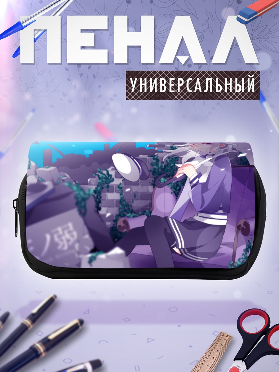 Пенал-косметичка Мику Хацунэ в руинах