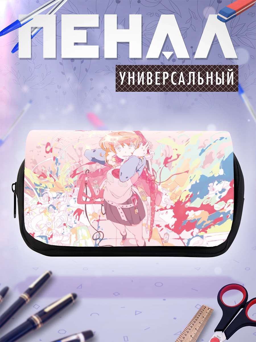 Пенал-косметичка Девушка с катаной
