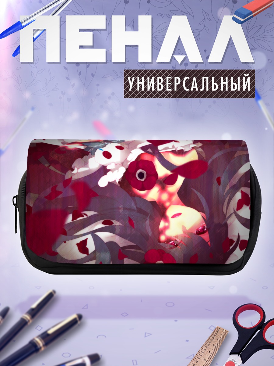 Пенал-косметичка Мику Хацунэ в цветах